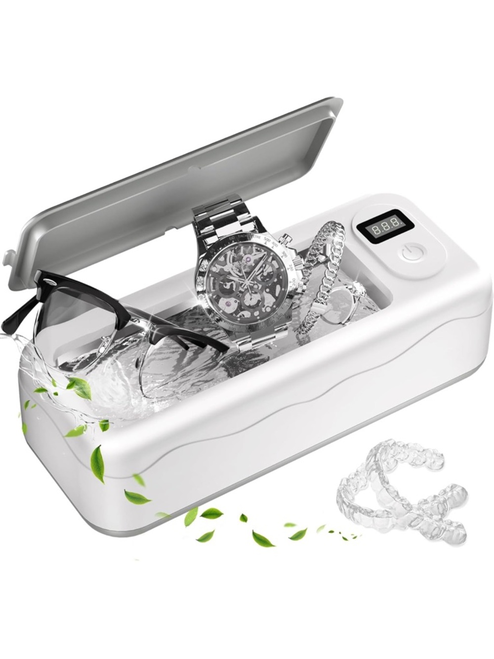 Ultrasonic Jewelry Cleaner – 45kHz Sonic Cleaning Machine with Digital Timer 003